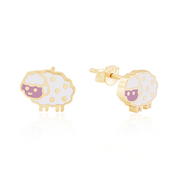 Mineli Kuzu İğneli Çocuk Küpe