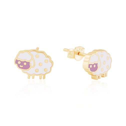 Mineli Kuzu İğneli Çocuk Küpe