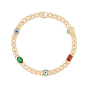 Mineli Renkli Taşlı Gurmet Bileklik