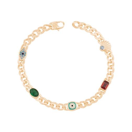 Mineli Renkli Taşlı Gurmet Bileklik