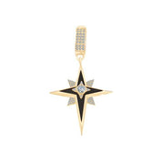 Mineli Taşlı Kuzey Yıldızı  Charm