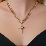 Mineli Taşlı Kuzey Yıldızı  Charm