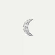 Myra Pırlanta Taşlı Beyaz Altın Tek Küpe