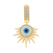 Nazar Boncuklu Taşlı Charm