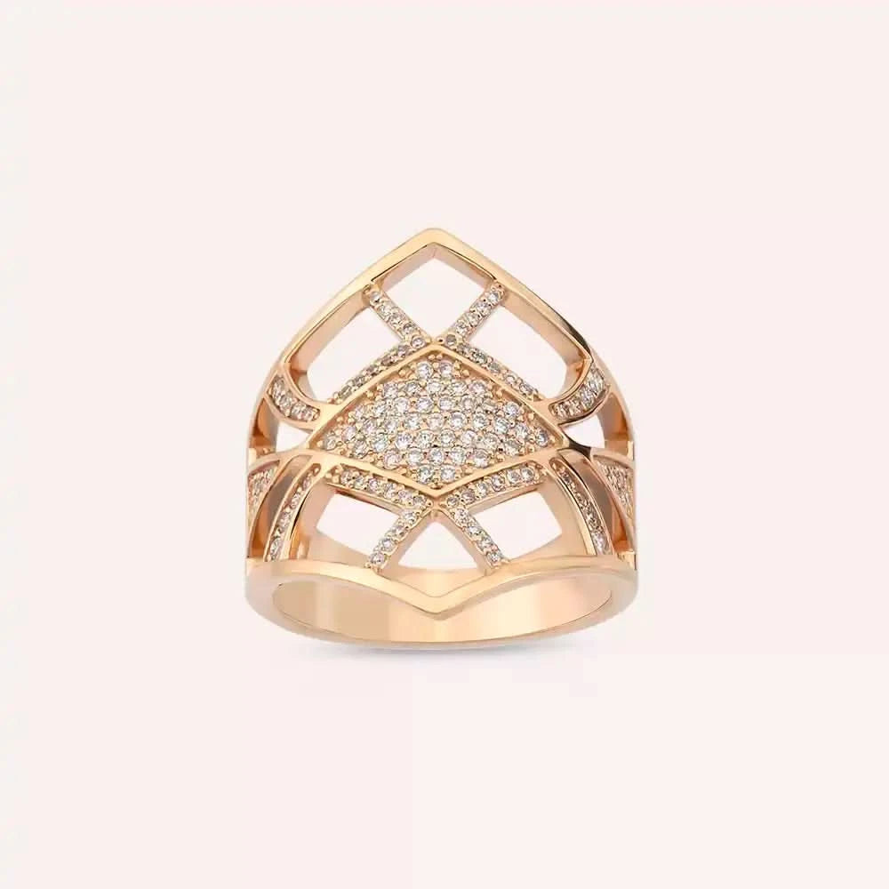 Nostalgia 0.48 CT Pırlanta Taşlı Rose Altın Yüzük