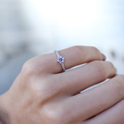 Özel Tasarım Ametist & Pırlanta Yüzük