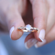 Özel Tasarım Aytaşı & Pırlanta Yüzük