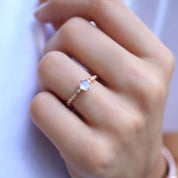 Özel Tasarım Aytaşı & Pırlanta Yüzük