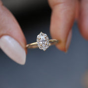 Özel Tasarım Beyaz Topaz & Pırlanta Yüzük