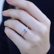 Özel Tasarım Safir & Pırlanta Yüzük