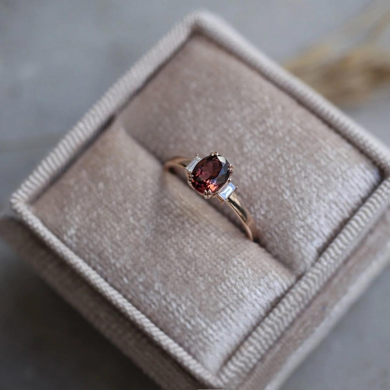 Özel Tasarım Vintage Turmaline & Pırlanta Yüzük