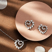 Peri 1.71 CT Damla Kesim Pırlanta Taşlı Beyaz Altın Küpe