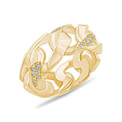 Piramit Gurmet Taşlı Altın Yüzük