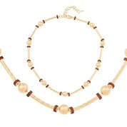 Renkli Taşlı Silindir Kolye