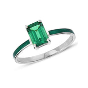 Rhythm Mini Taşlı Octagon Altın Yüzük