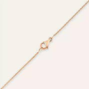 Rina Pırlanta Taşlı Rose Altın Kolye