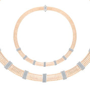 Rose Gold Taşlı Carmenta Kolye