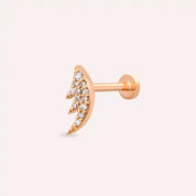 Rose Sharp Pırlanta Taşlı Piercing