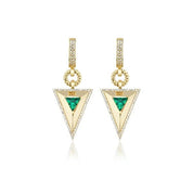 Safir Taşlı Pramit Küpe