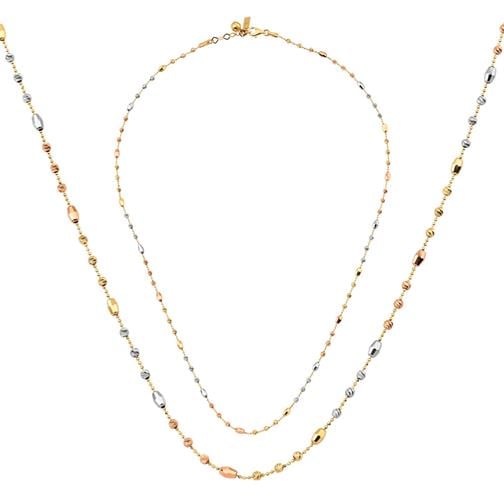 Silindir Top Altın Kolye