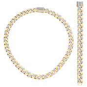 Sıra Taşlı Altın Gurmet Set 11Mm