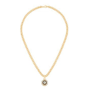 Siyah Mineli Tasarım Kolye