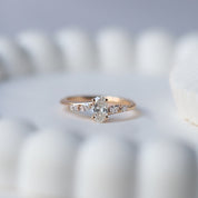 0.65 CT Vintage Sofia  Pırlanta Yüzük