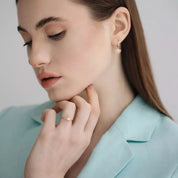 Solis Pırlanta Taşlı Rose Altın Yüzük