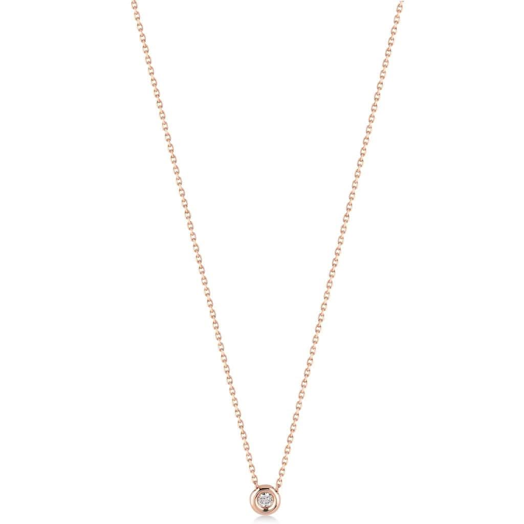 Solitaire 0.05 ct Tektaş Pırlanta Kolye