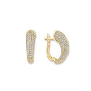 Taşlı Altın Küpe