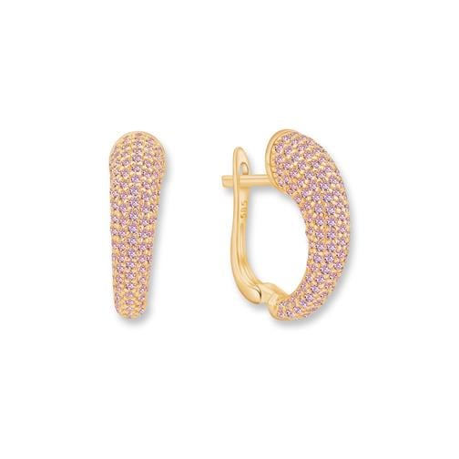 Taşlı Altın Küpe