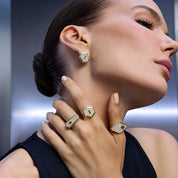 Baget Pembe Taşlı Küpe