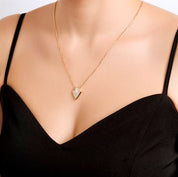 Taşlı Geometrik Kalkan Kolye