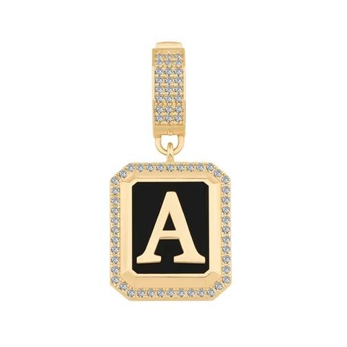 Taşlı Harf Kolye Ucu Charm