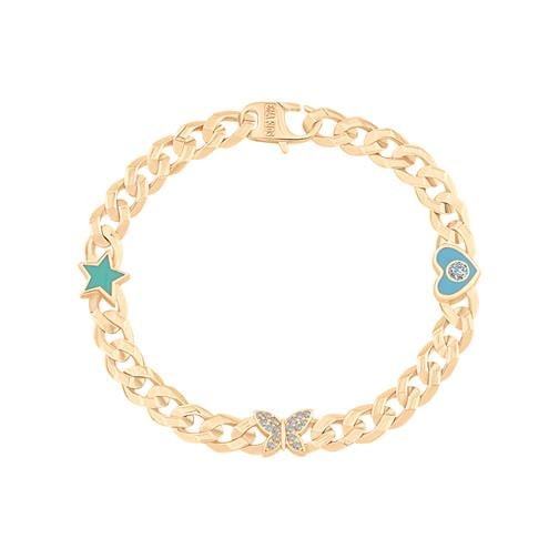 Taşlı Kelebek Gurmet Bileklik Çocuk