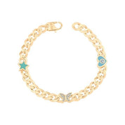 Taşlı Kelebek Gurmet Bileklik Çocuk