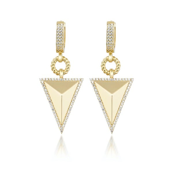 Taşlı Pramit Küpe