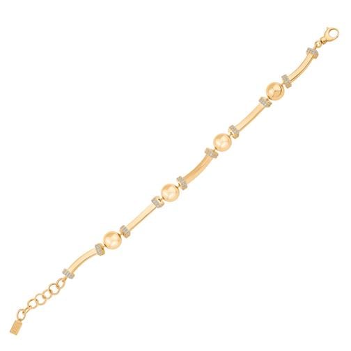 Taşlı Top Silindir Bileklik