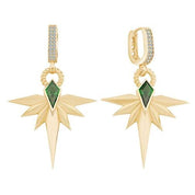 Taşlı Yarım Kuzey Yıldızı Küpe