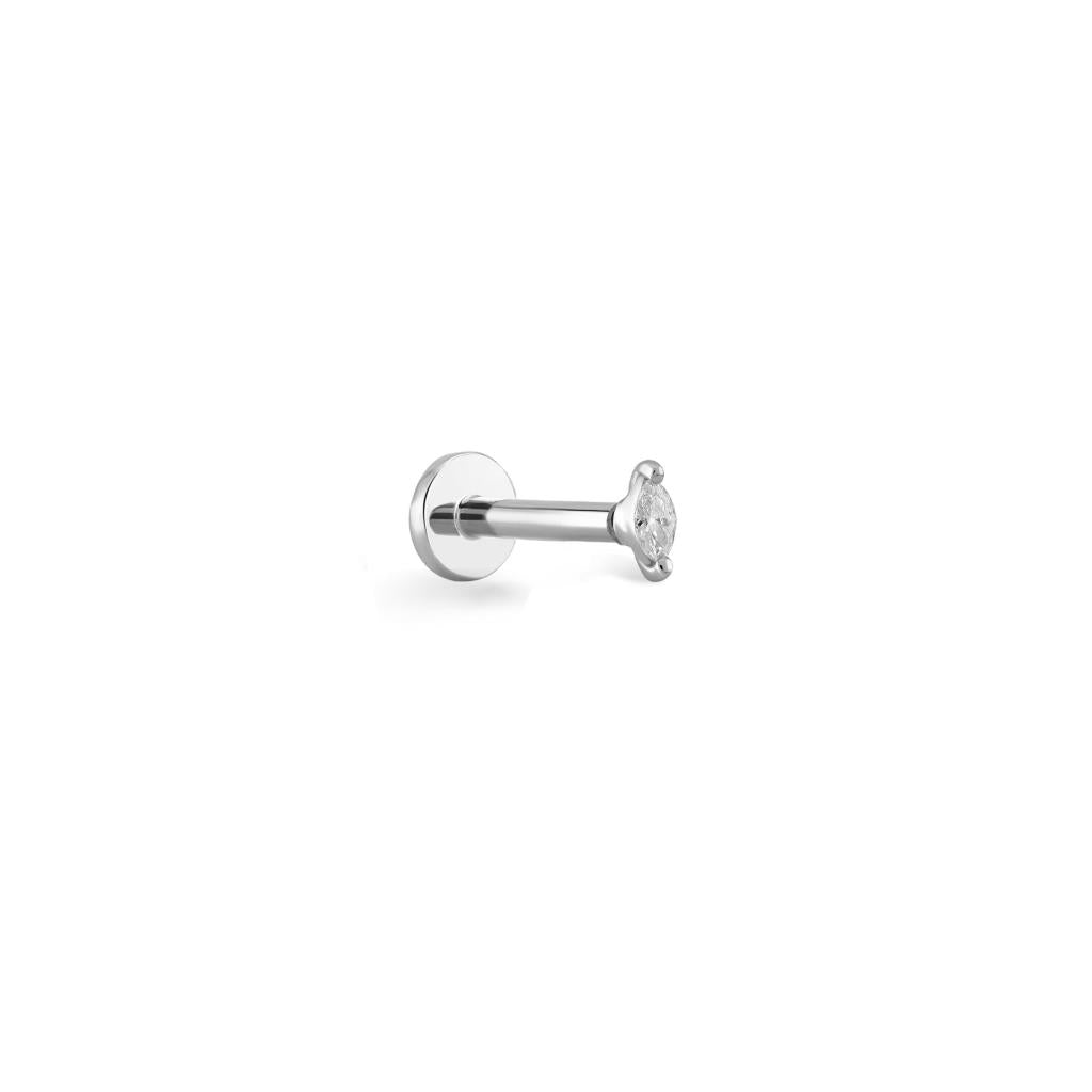 Tek Markiz Pırlanta Piercing