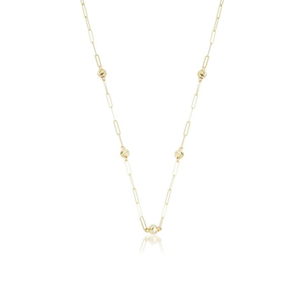 Top Top Altın Zincir Kolye