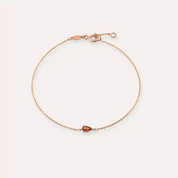 Vale Safir Taşlı Rose Altın Bileklik