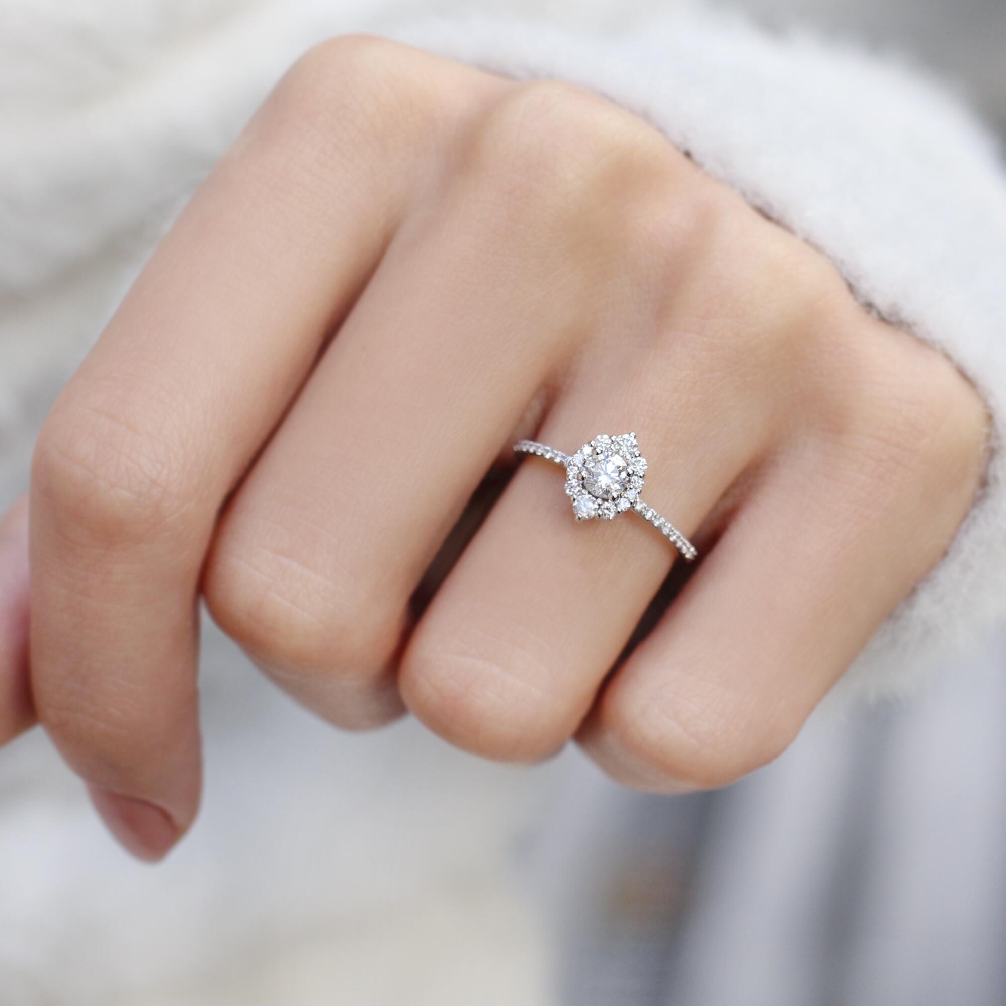 0.60 CT Vintage Lina Tasarım Pırlanta Yüzük