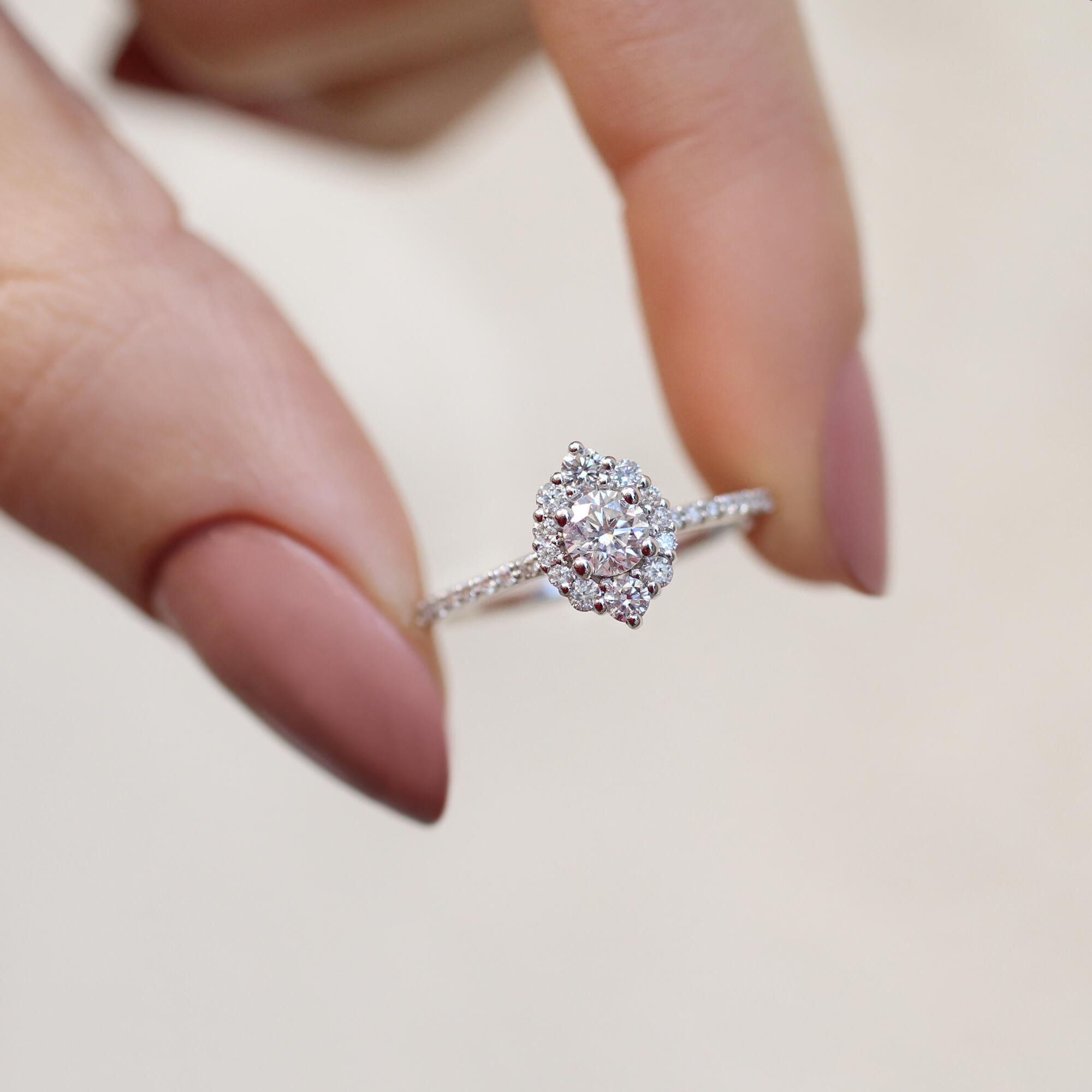 0.60 CT Vintage Lina Tasarım Pırlanta Yüzük