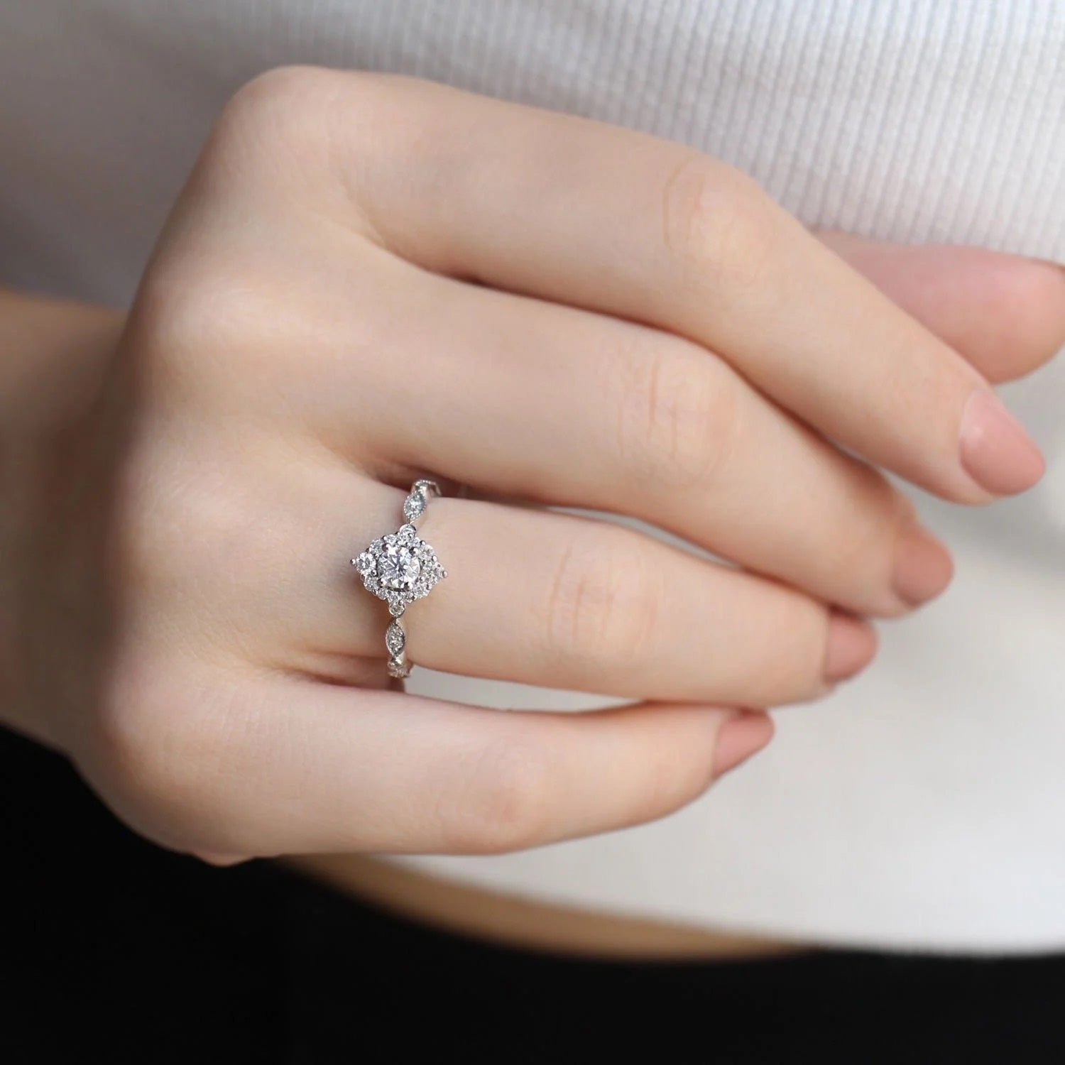 0.60 CT Vintage Lina Pırlanta Yüzük