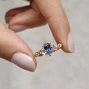Vintage Aria Blue Topaz & Pırlanta Yüzük