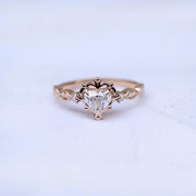 0.65 CT Vintage Aria Kalp Tasarım Pırlanta Yüzük