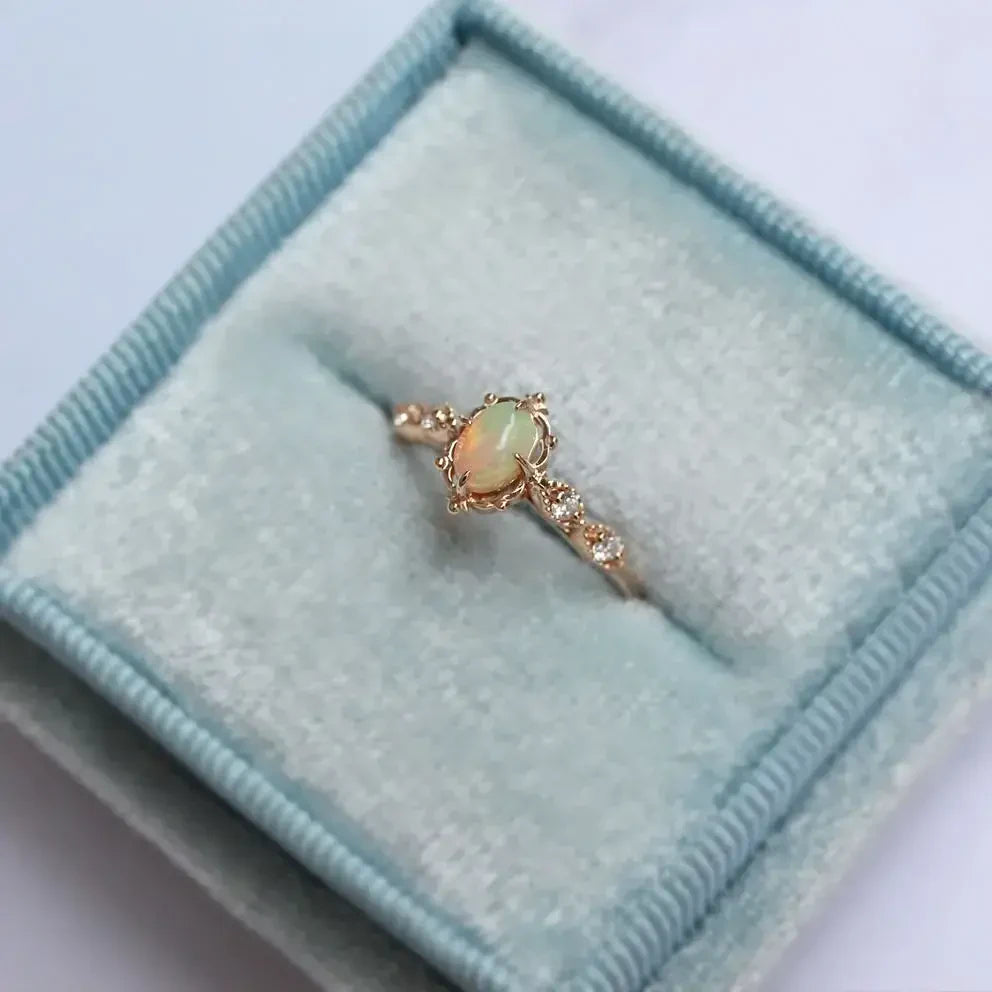 Vintage Aria Opal & Pırlanta Yüzük