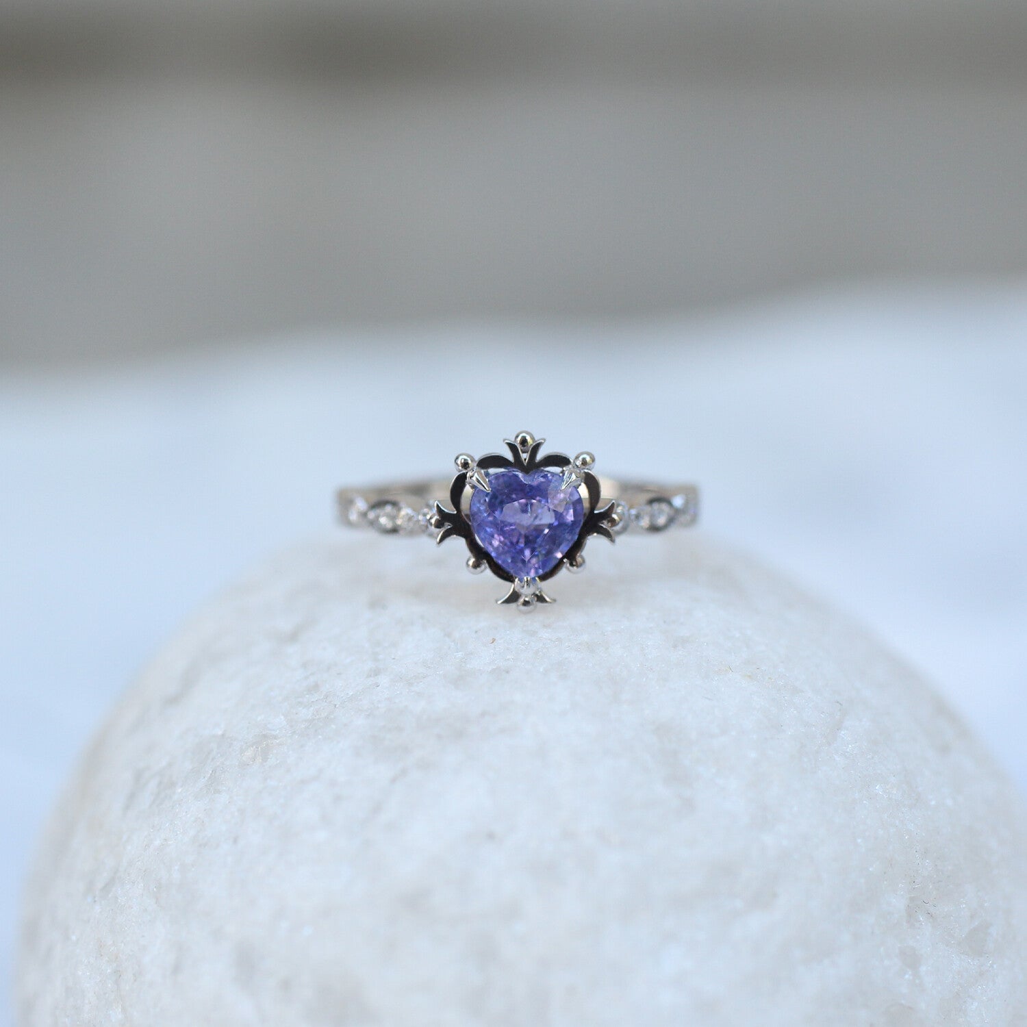 Vintage Aria Tanzanite & Pırlanta Yüzük