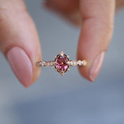 Vintage Aria Turmalin & Pırlanta Yüzük